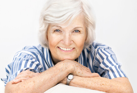 smiling senior woman