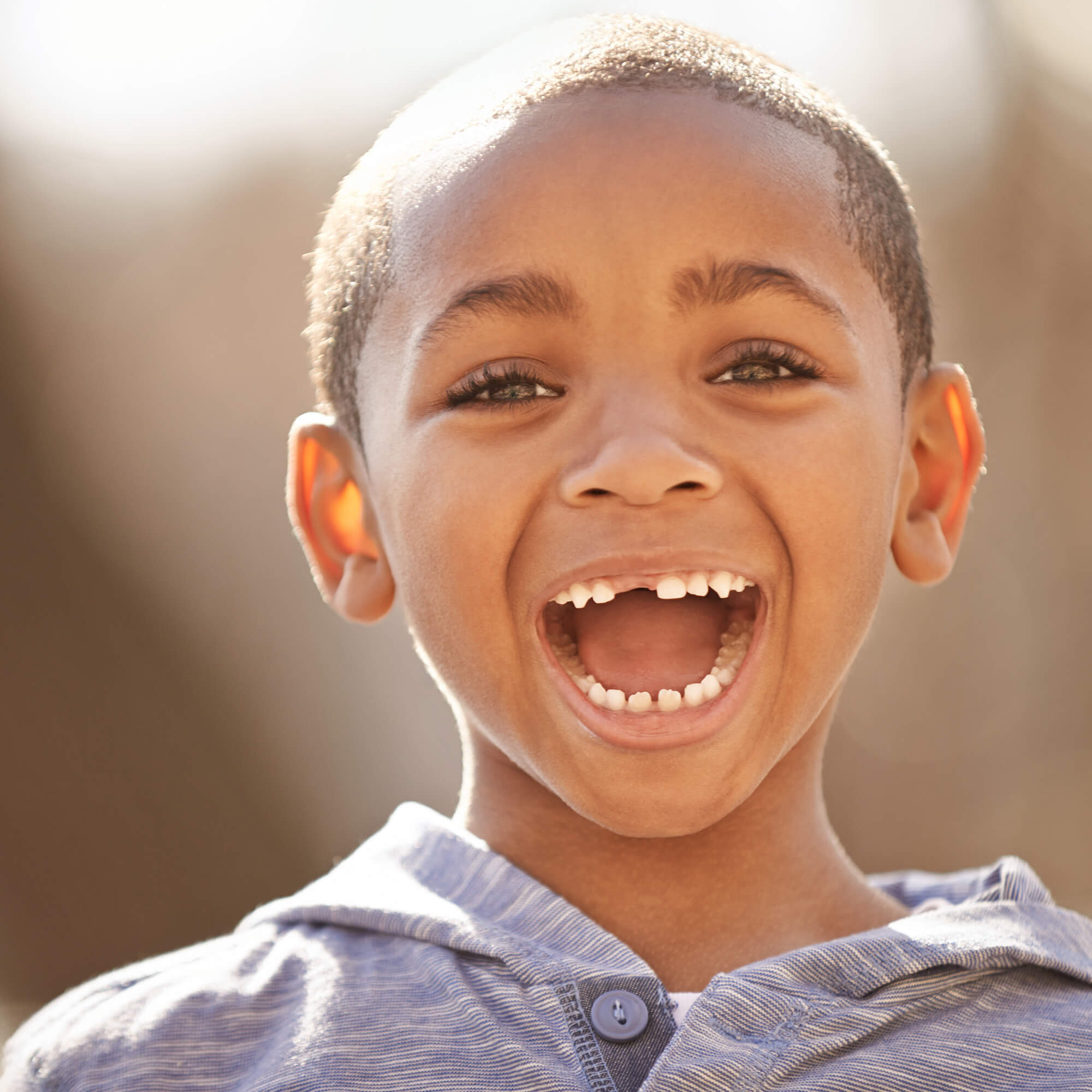 boy smiling