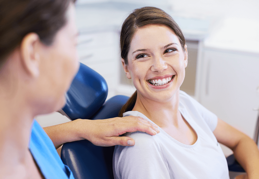 woman at the dentist